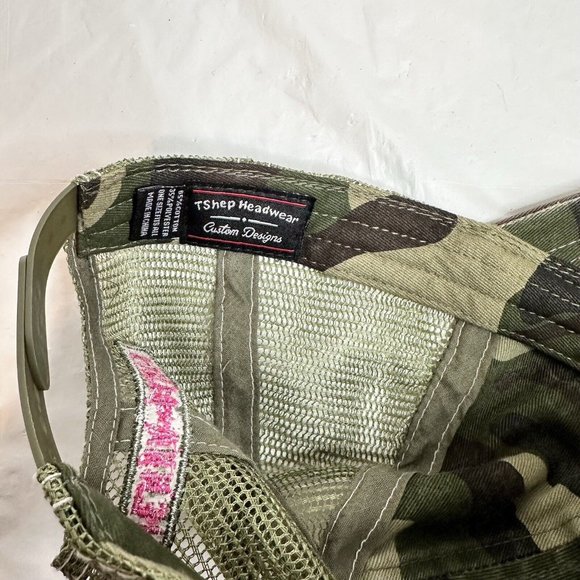 Dodge Ram Pink Logo Camouflage Snapback Hat Cap Trucker Camo Ravenna Ohio - Picture 6 of 6